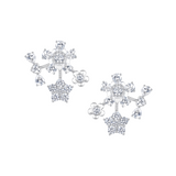 Paradise / Gem Flower Bow Stud Earrings