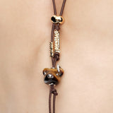 Paradise / Stone Bear Head Necklace