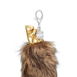 Paradise / Squirrel Plush Tail Pendant Bag Charm Chain