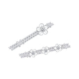 Paradise / Spin Flower Pave Hair Pin
