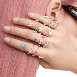 Paradise / Floral Pavé Spiral Ring
