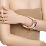 YVMIN X Ashley Williams Meteor Comb Bracelet with silver-tone sculptural comb design