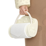 YVMIN X Ashley Williams Scroll Paper Handbag with sculptural scroll design