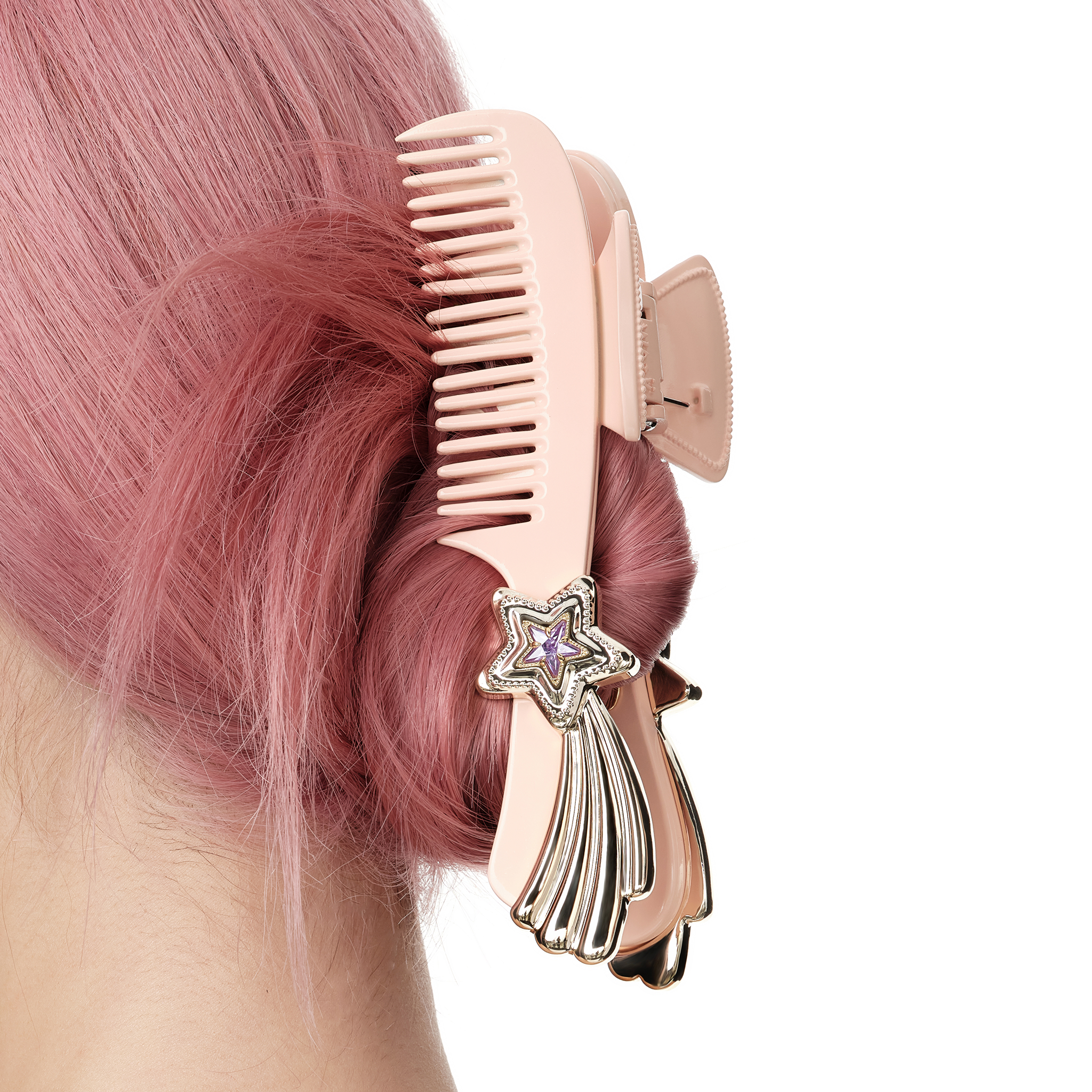 YVMIN X Ashley Williams Meteor Comb Claw Clip hair accessory 迷你发夹 with meteor-inspired design