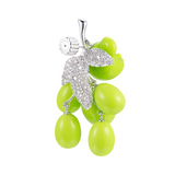 Orchard / Grape Bear Drop Earrings