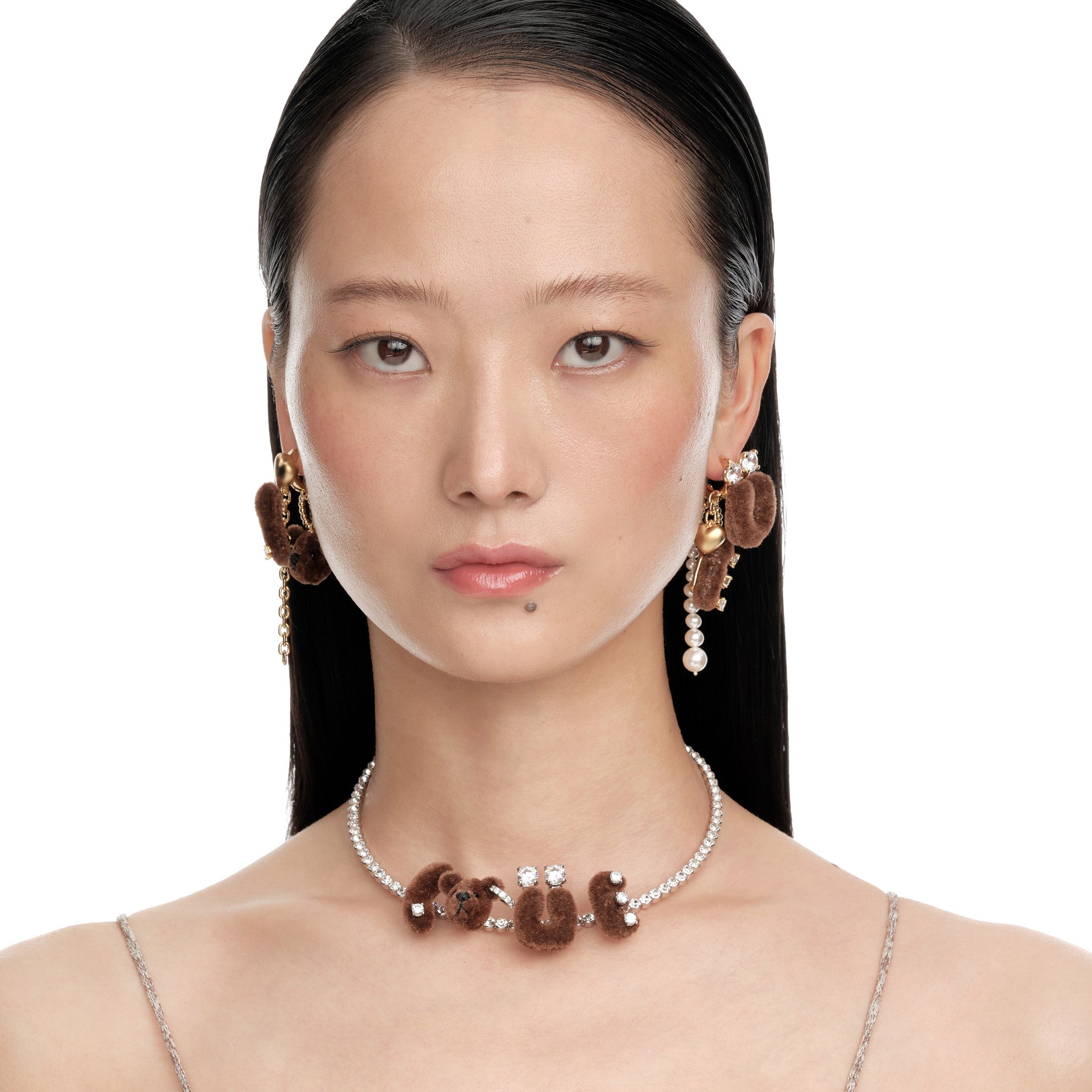 YVMINピアス Paradise / LOVE Bear Tassel Earring – YVMIN
