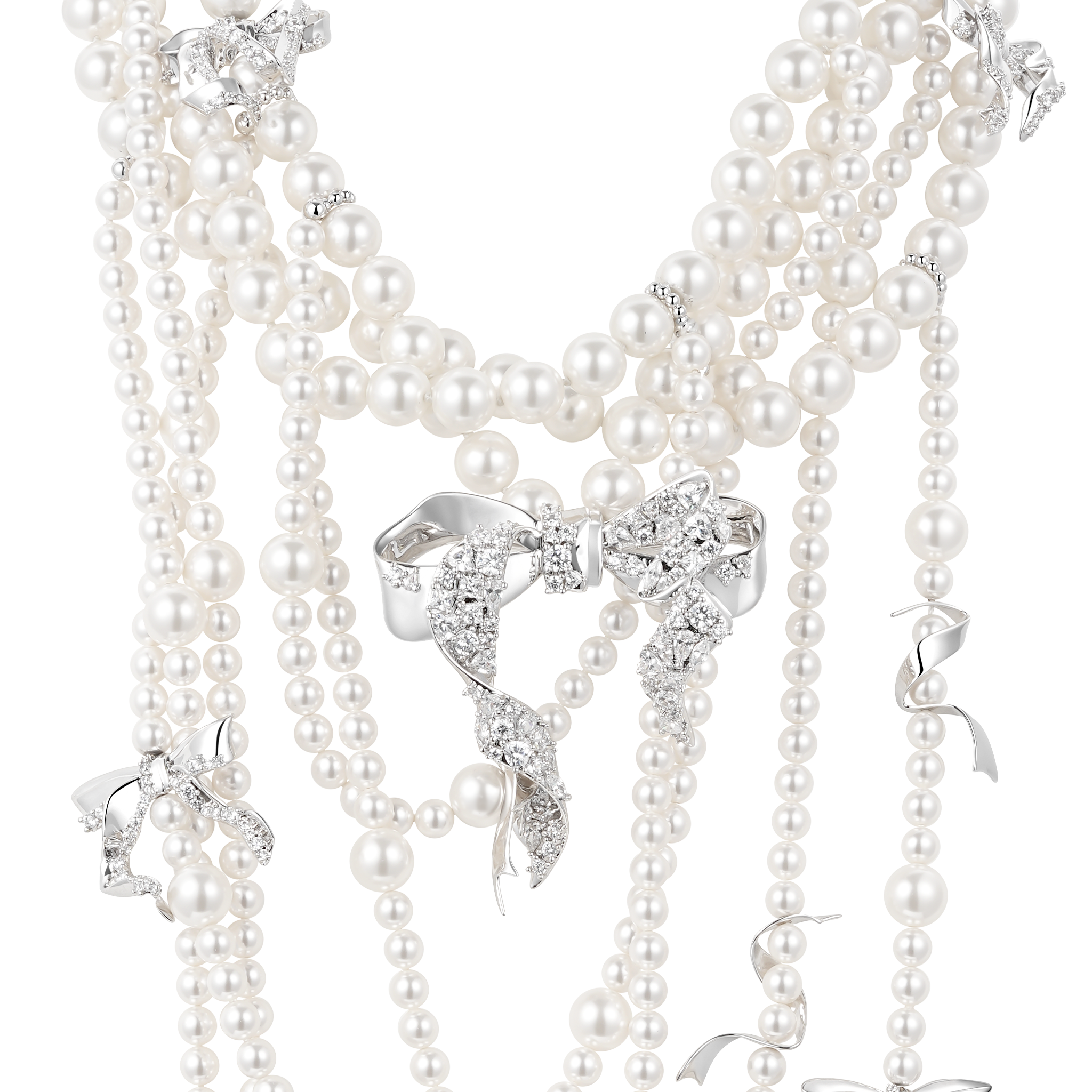 Paradise / Bow Layered Necklace
