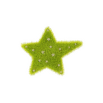Small YVMIN Paradise Grass Star Hair Clip with green star-shaped design for decorative hair styling.
