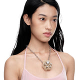 Paradise / Curly Plush Bear Paw Necklace