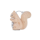 Paradise / Wooden Squirrel Earring