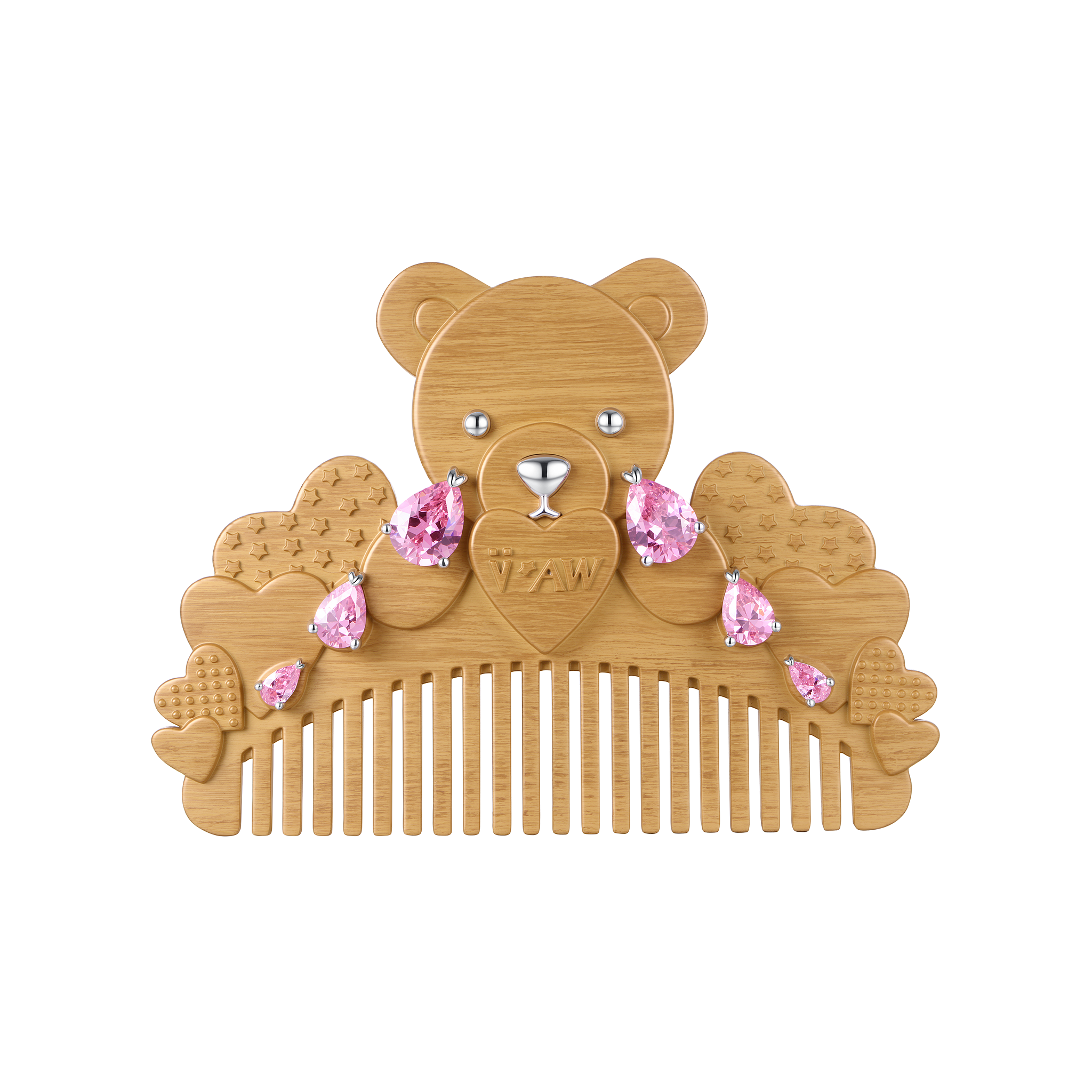 YVMIN X Ashley Williams Crying Bear Comb Hair Clip, sculptural bear design hair accessory