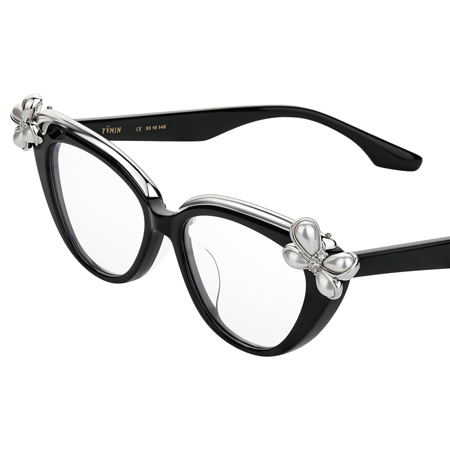 YVMIN X SHUSHUTONG / Pearl Flower Simple Glasses