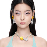 Paradise / Shooting Star Hair Clip Necklace