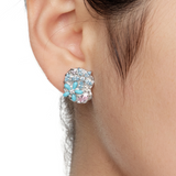 Paradise / Daisy Coin Stud Earrings