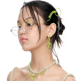 YVMIN Paradise Vines Bowknot Hair Pin featuring a delicate bow design and vine motif, perfect for elegant hair accessories.