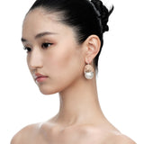 Paradise / Wood Hedgehog Pearl Earring