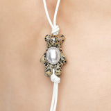 Paradise / Stone Bear Beaded Necklace