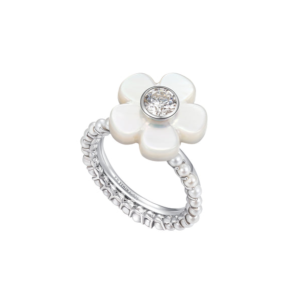 Paradise / Nacre Flower Pearl Ring – YVMIN