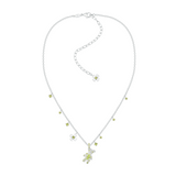Paradise / Bear Flower Zircon Necklace