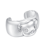 YVMIN Paradise metal bear head bracelet with intricate design and adjustable strap, featuring a bold bear head charm.