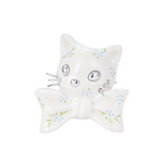 YVMIN Paradise floral cat incense holder with intricate floral design and cat figure, perfect for holding incense sticks.