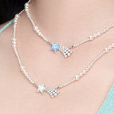 Paradise / Shooting Star Pearl Necklace