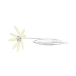 YVMIN Paradise Daisy Leaf Hair Clip with floral and leaf design, decorative accessory for hair styling