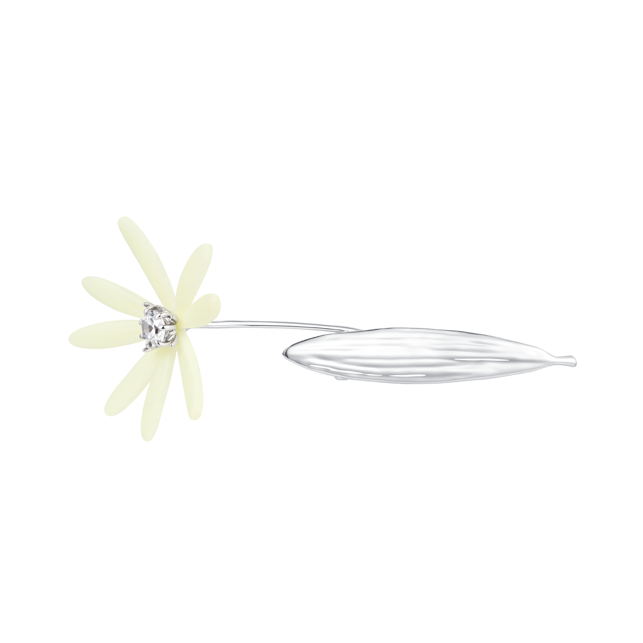 YVMIN Paradise Daisy Leaf Hair Clip with floral and leaf design, decorative accessory for hair styling