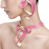 Paradise / Apple Peel Bowknot Necklace
