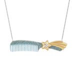 YVMIN X Ashley Williams Meteor Comb Necklace with silver-tone comb and meteor-inspired design