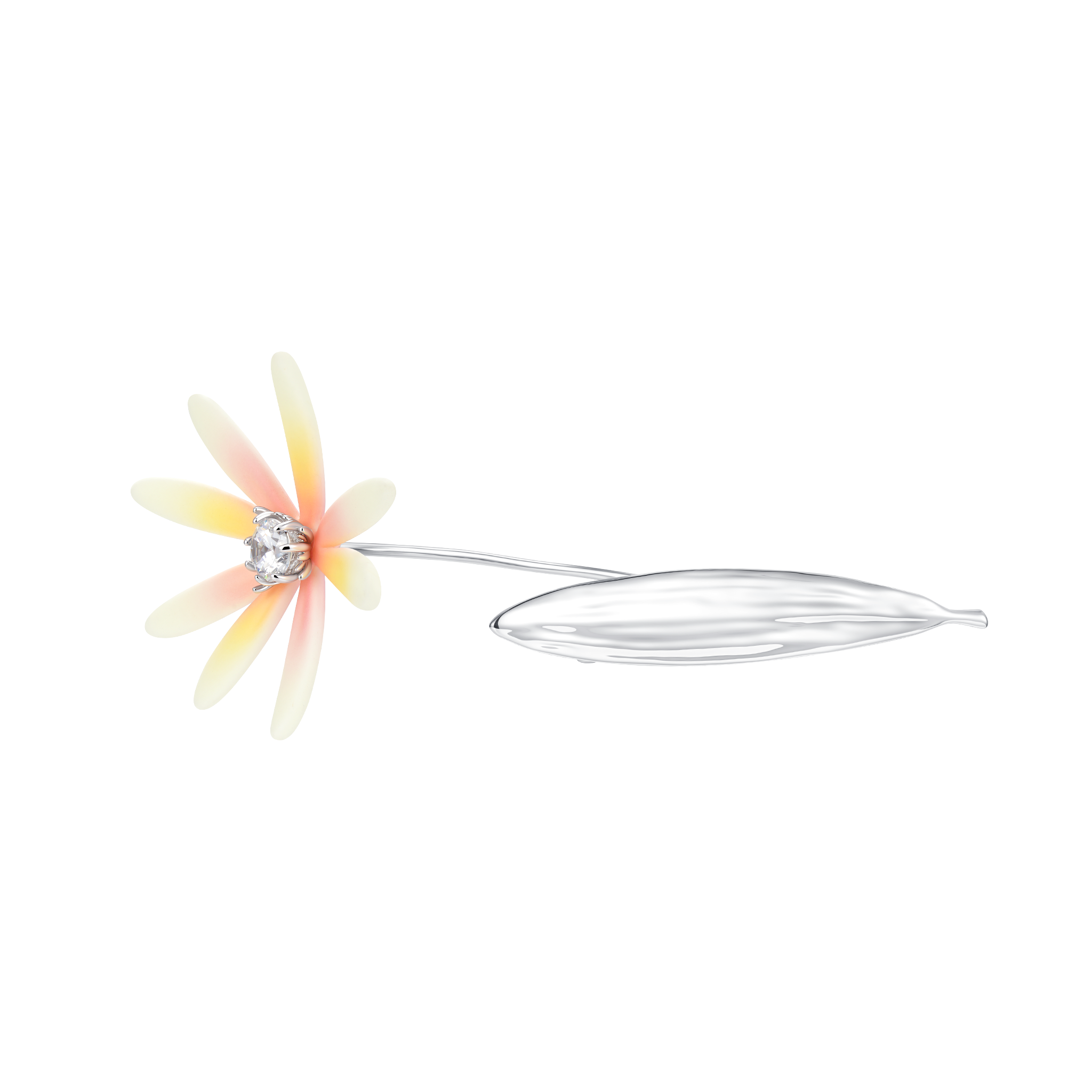 YVMIN Daisy Leaf Hair Clip with paradise-themed floral and leaf design, perfect for decorative hair accessories.