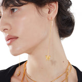 Ripple / Butterfly Line Drop Earring