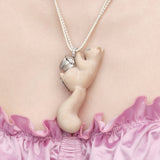 Paradise / Wooden Squirrel Pearl Necklace