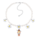 Paradise / Medium Girl Daisy Pearl Necklace