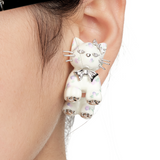 Paradise / Split Cat Stud Earrings