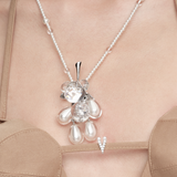 Orchard / Jewel-Wrapped Grape Bear Necklace