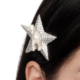 Paradise / Pave Star Pony Hair Clip