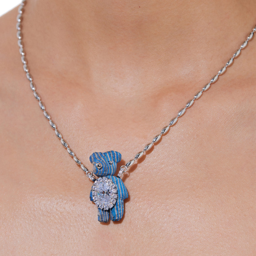 Paradise / Wooden Bear Necklace