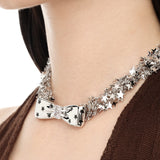 Paradise / Star Polka Dot Bowknot Necklace