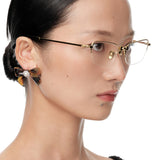 YVMIN X SHUSHUTONG / Gemstone Bow Metal Glasses