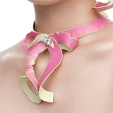 Paradise / Apple Peel Bowknot Necklace