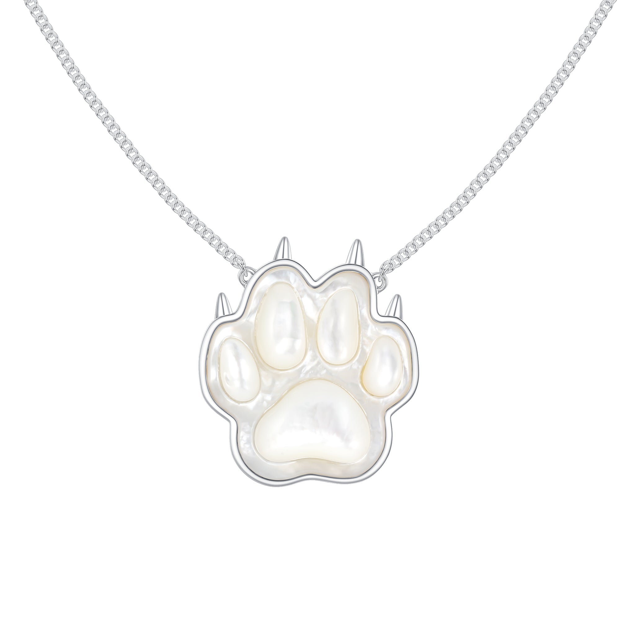 Paradise / Stone Inlay Bear Paw Pattern Necklace