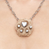 Paradise / Curly Plush Bear Paw Necklace