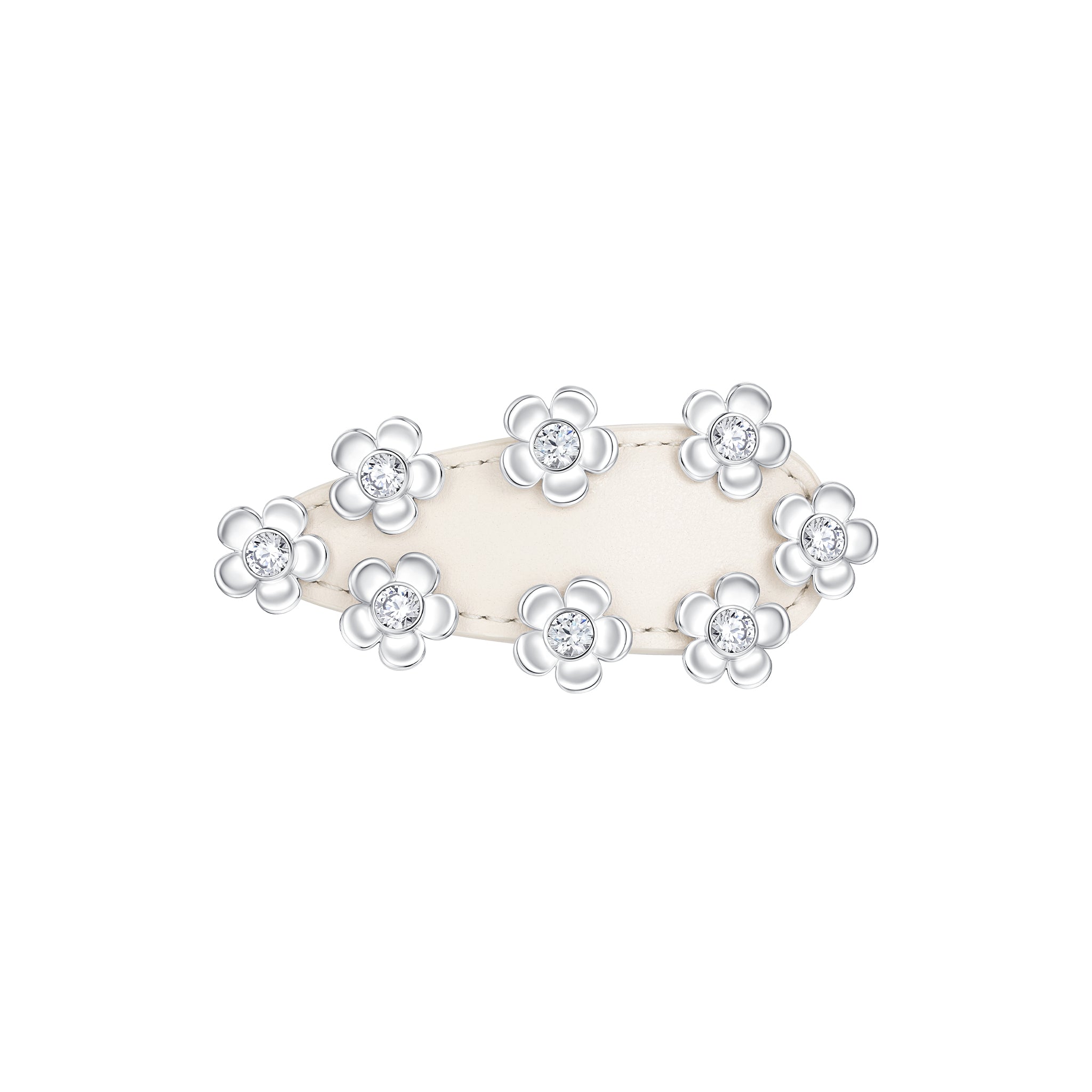 Paradise / Leather Flower Hair Clip