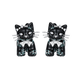 Paradise / Split Cat Stud Earrings