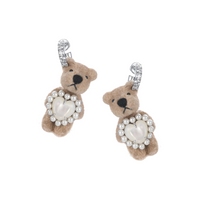 Paradise / Heart Shell Pearl Tassel Bear Earring – YVMIN