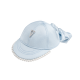 Orchard / Pearl-Trim Fabric Hat Hair Tie