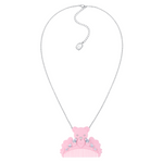 YVMIN X Ashley Williams Crying Bear Comb Necklace with bear pendant and integrated comb details