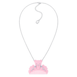 YVMIN X Ashley Williams Crying Bear Comb Necklace with bear pendant and integrated comb details