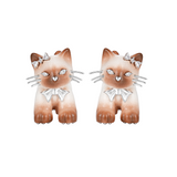 Paradise / Split Cat Stud Earrings